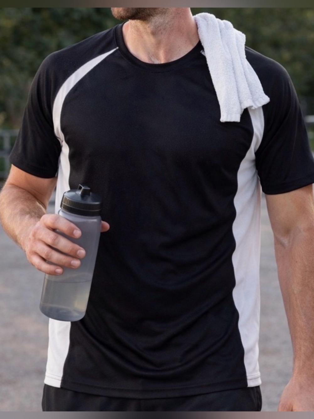 Alo Yoga Men's CoolFit Colorblock Performance T-Shirt